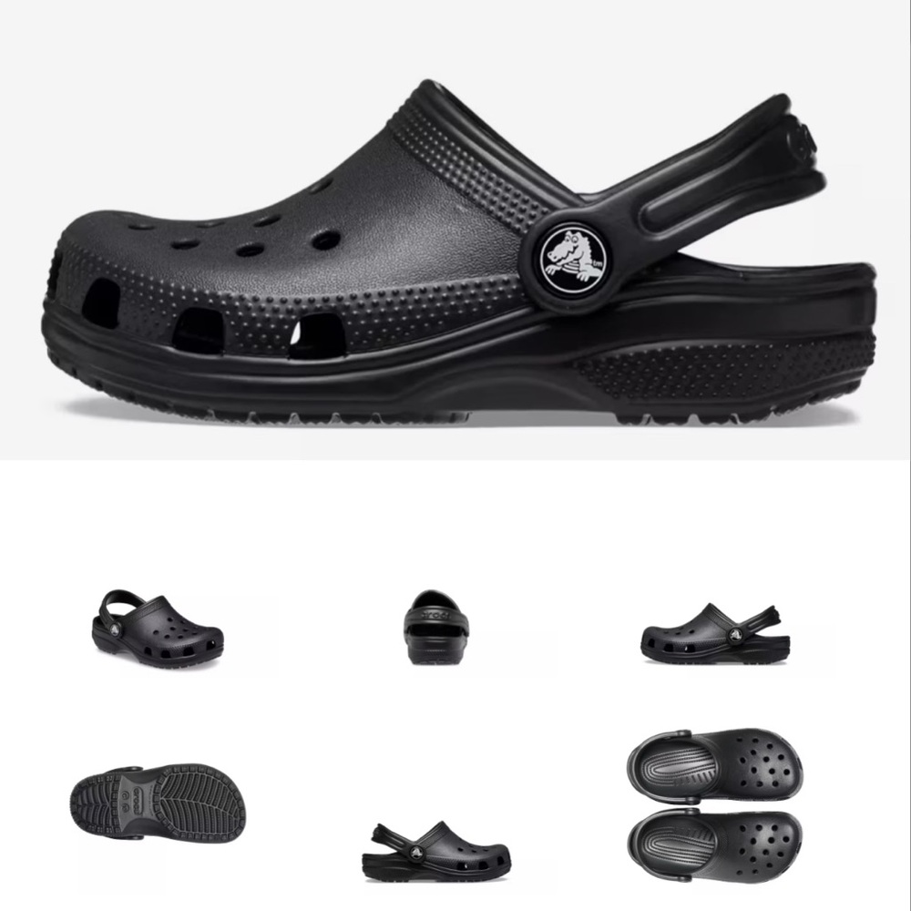 Black Clogs with Strap